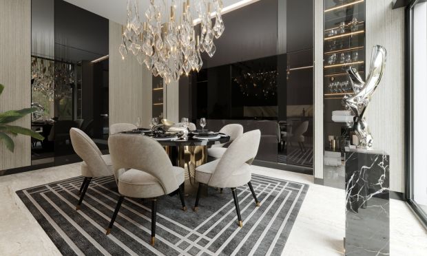 Яркая детская с голубым и зеленым цветом