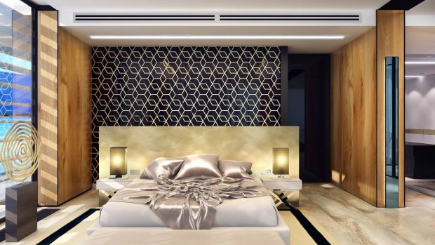 Изысканный дизайн интерьера спальни