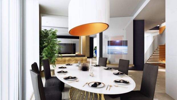 Изысканный дизайн столовой