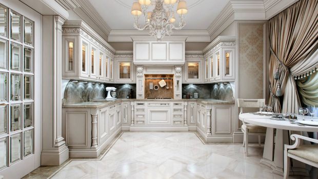 Классический парадный стиль кухни