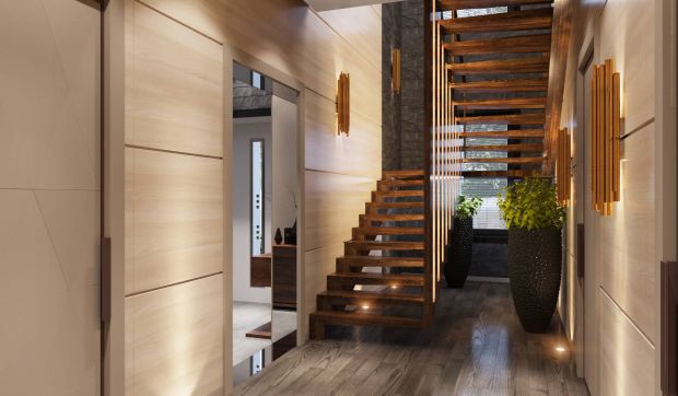 Деревянная лестница