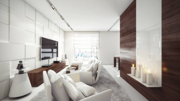 Интерьер двухкомнатной в белом цвете