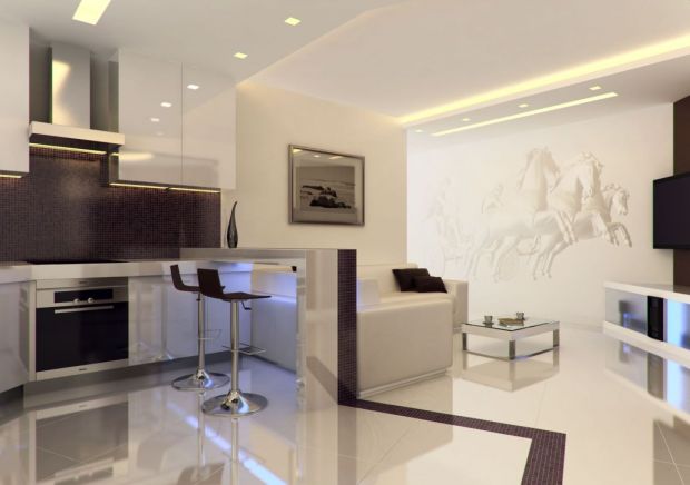 Интерьер светлой комнаты