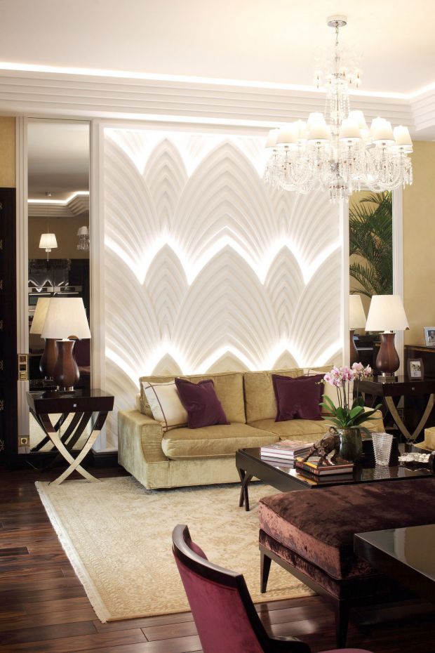 Бордовый цвет в интерьере восточного стиля