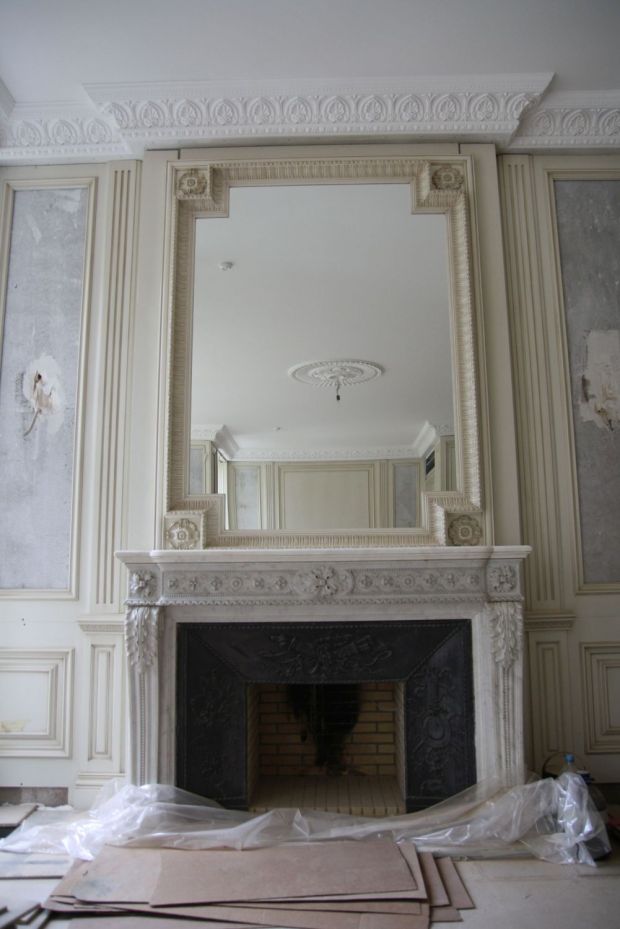 Отделка камина