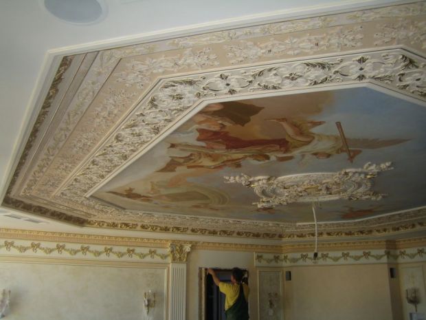 Элитная отделка потолка