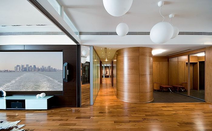 Перегородки из гипсокартона в гостиной