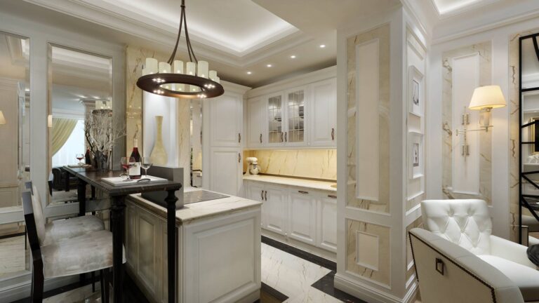 Оформление интерьера кухни в натуральном тоне