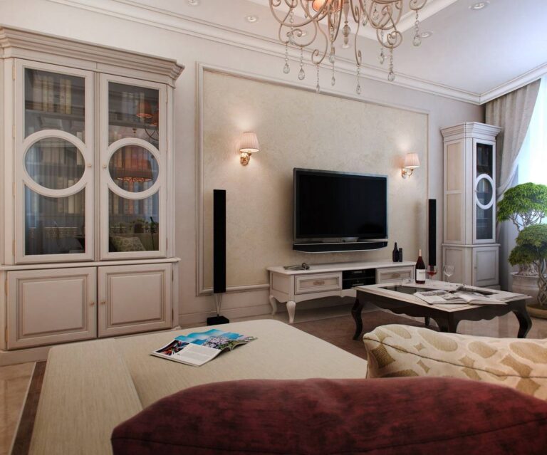 Элитная мебель в классическом стиле в оформлении гостиной