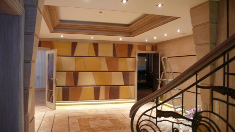 Дизайн пола в доме после ремонта с рисунком из квадратов