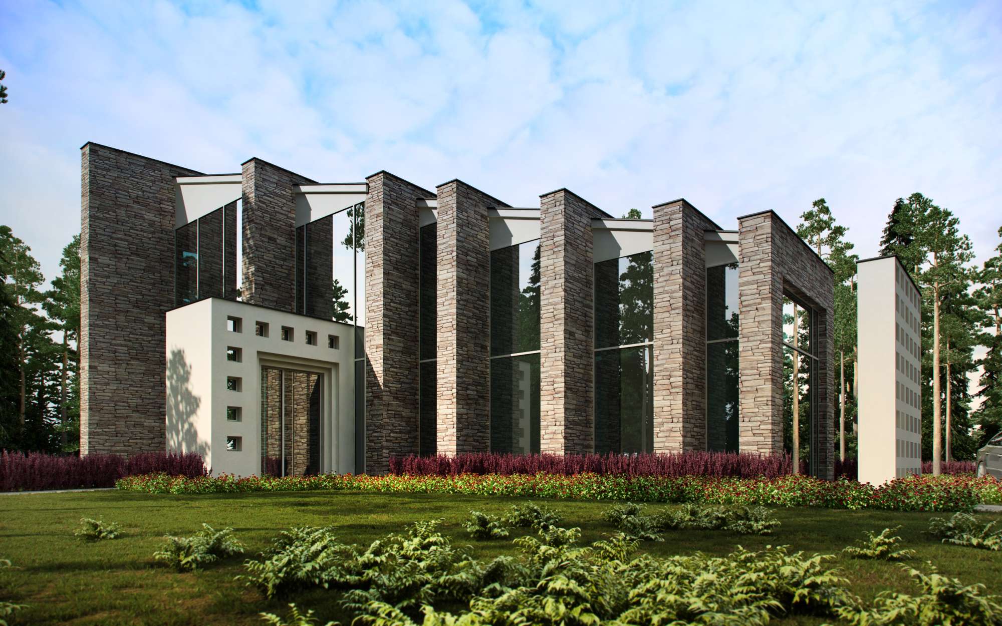 Необычный дизайн дома