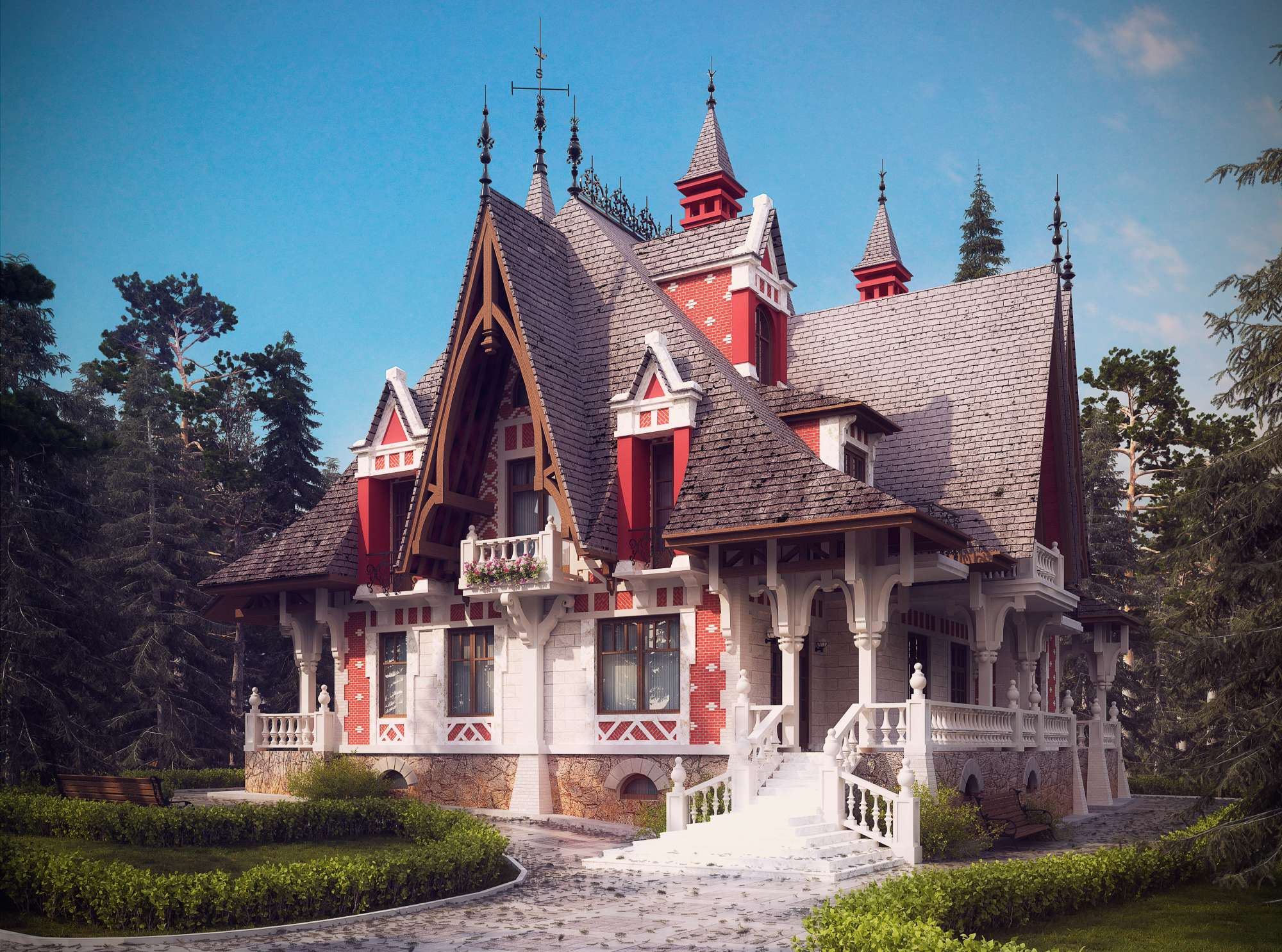 Красивые фасады частного дома