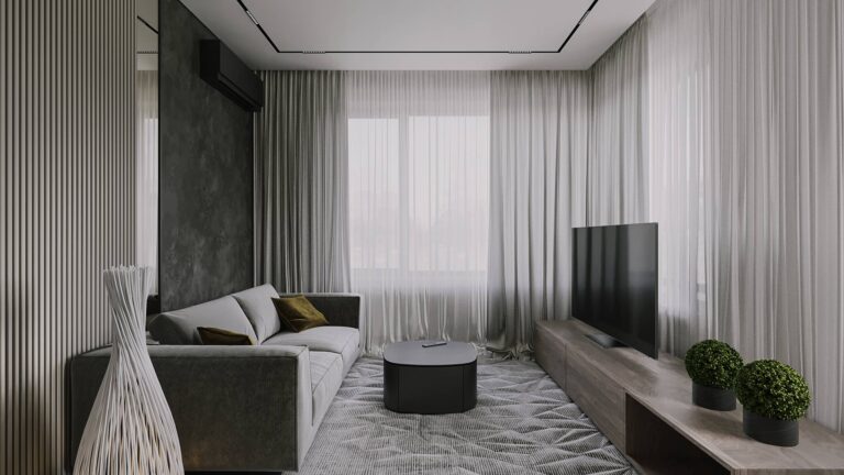 Компактный интерьер гостиной в небольшой квартире