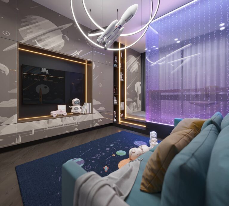 Тема космоса в дизайне детской