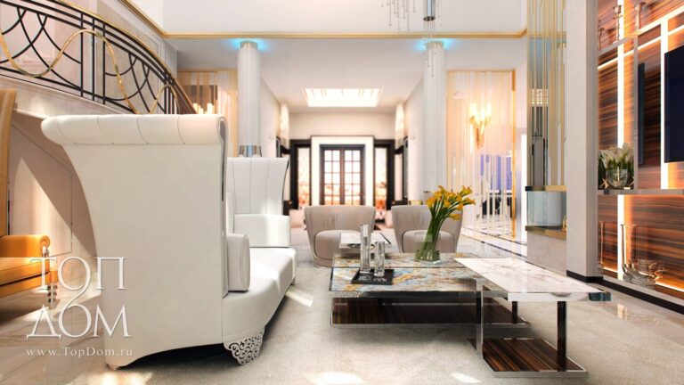 Уникальный декор в дизайне гостиной