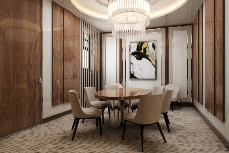 Натуральные оттенки в дизайне переговорной