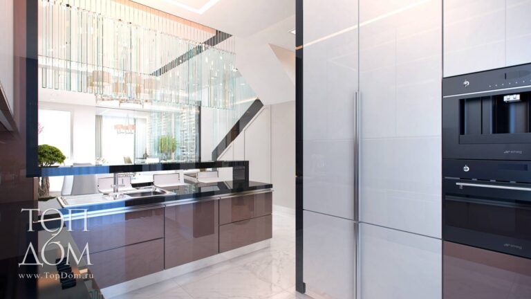 Фото кухонного гарнитура в таунхаусе