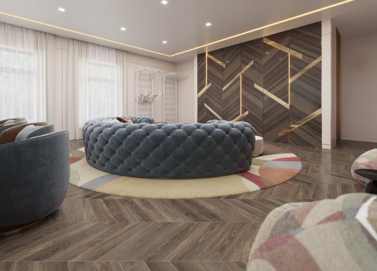 Оформление интерьера спортивно-игровой комнаты