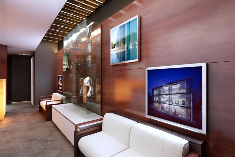 Оформление холла в современном дизайне офиса (учебного центра)