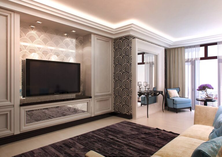 Фото просторной гостиной