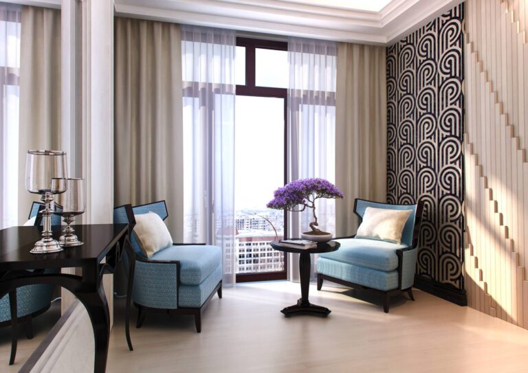 Фото обустройства просторной гостиной