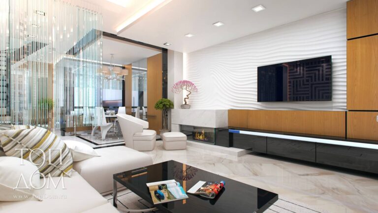 Фото проекта интерьера гостиной таунхауса