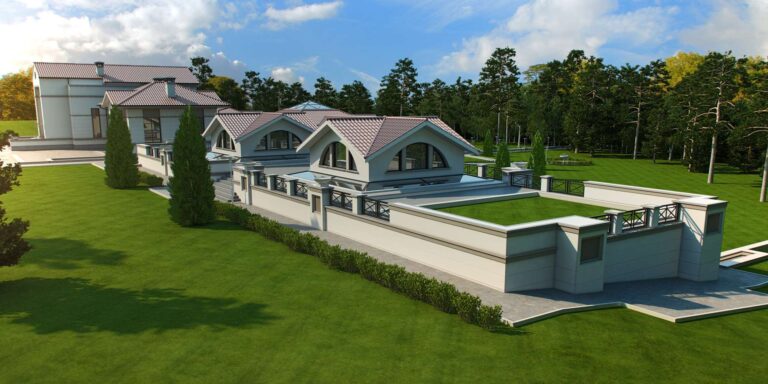 Мезонины и терраса на кровле особняка