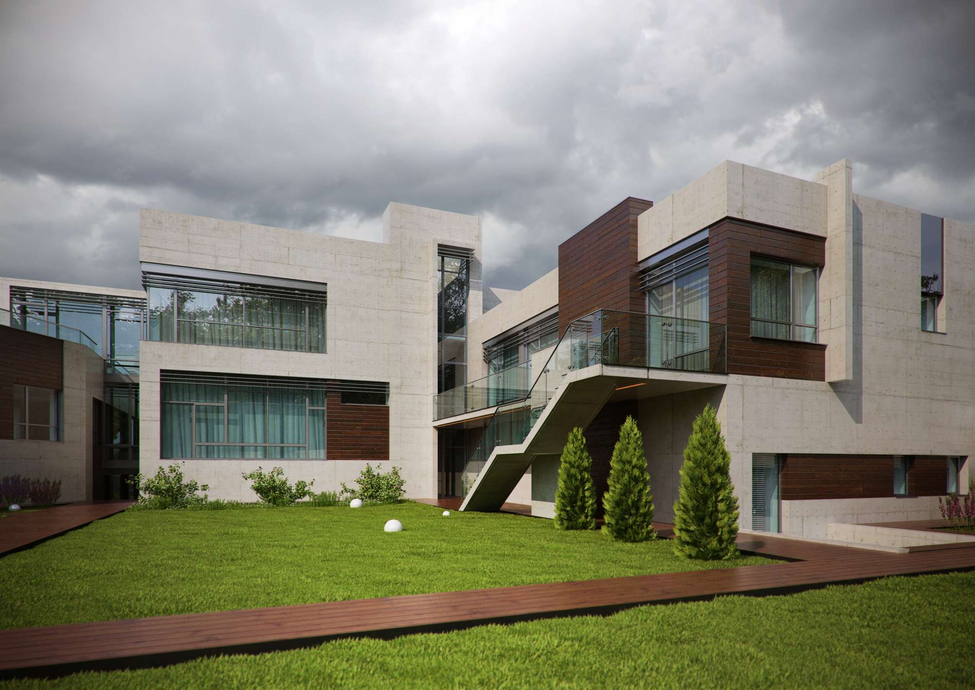 Современный экстерьер дома