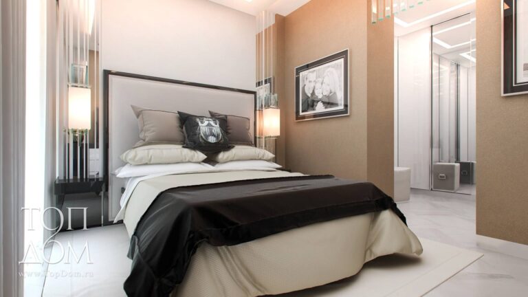 Фото небольшой спальни в таунхаусе