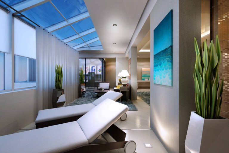 Белоснежный интерьер ванной с яркими акцентами