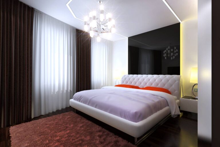 Шоколадно-молочные тона в дизайне спальни