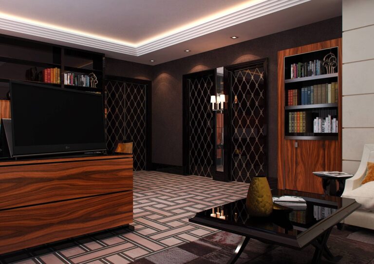 Просторный кабинет – обустройство интерьера