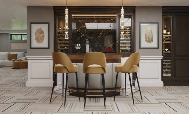 Творческий дизайн бара в частном доме