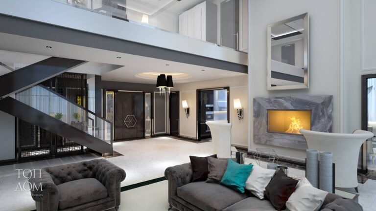 Красивое фото дизайна интерьера гостиной