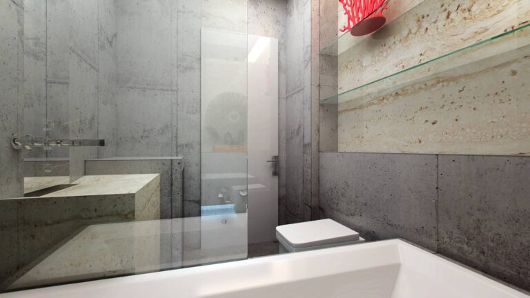 Лофт-дизайн ванной комнаты – фото