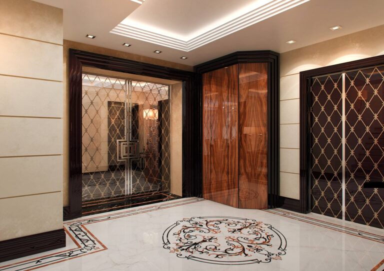 Фото дизайна просторной прихожей