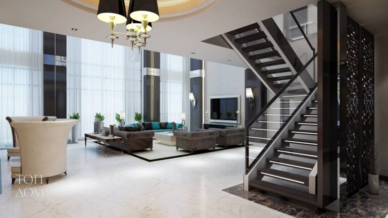 Фото красиво оформленной гостиной в доме