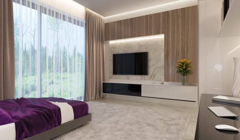 Дизайн универсальной спальни в мягких пастельных тонах