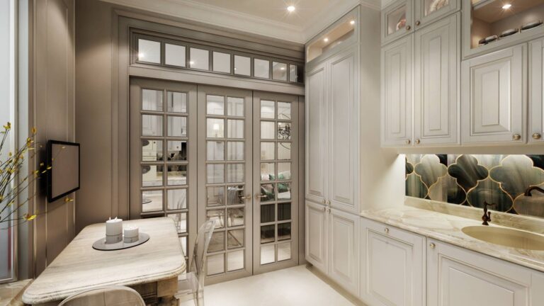 Фото дизайна интерьера белой кухни