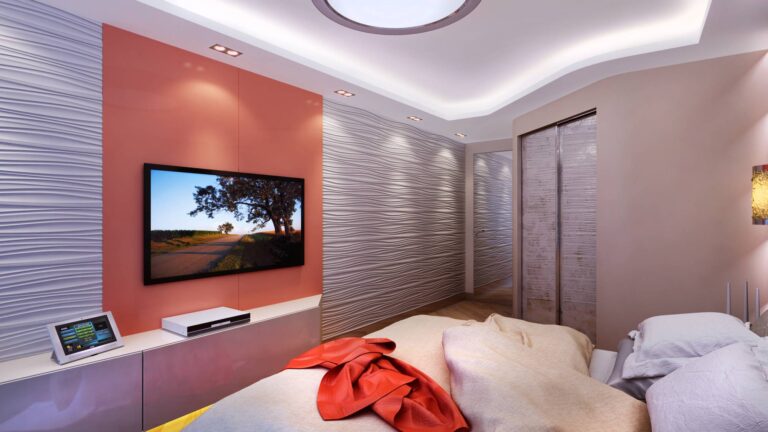 Фото дизайна спальни в оранжевых тонах