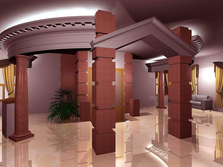 Дизайн интерьера отеля-гостиницы в классическом стиле