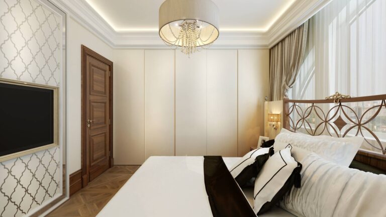 Дизайн интерьера спальни в натуральных тонах