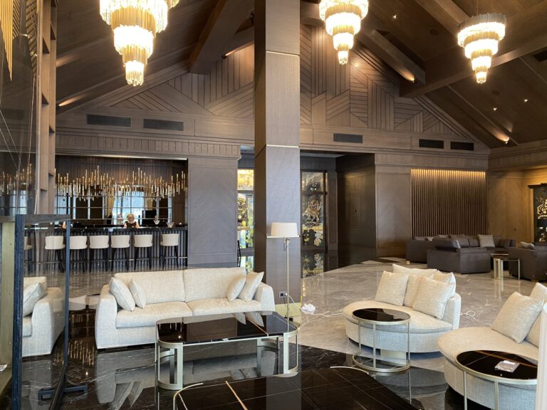 Бар в интерьере огромной гостиной