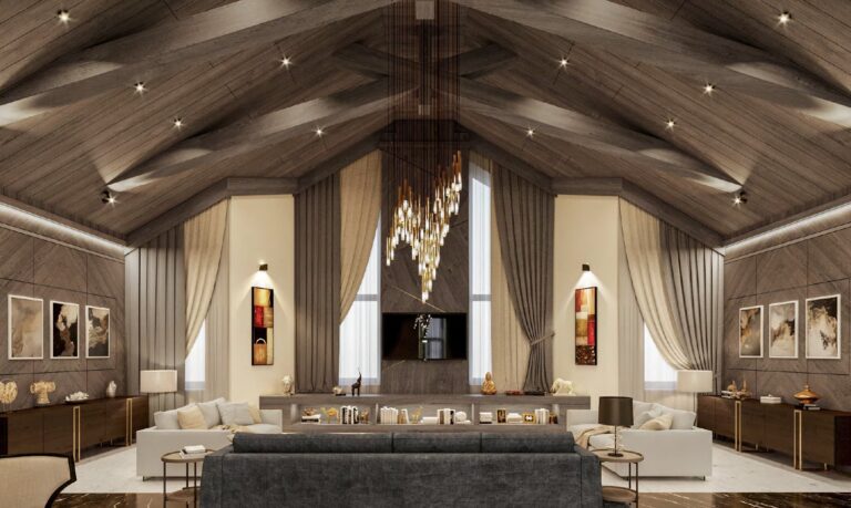 Дизайн интерьера дома с роскошной мебелью