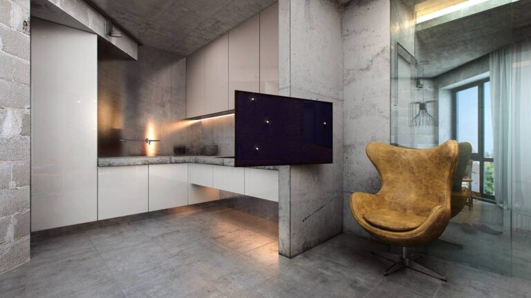 Лофт интерьер кухни в квартире