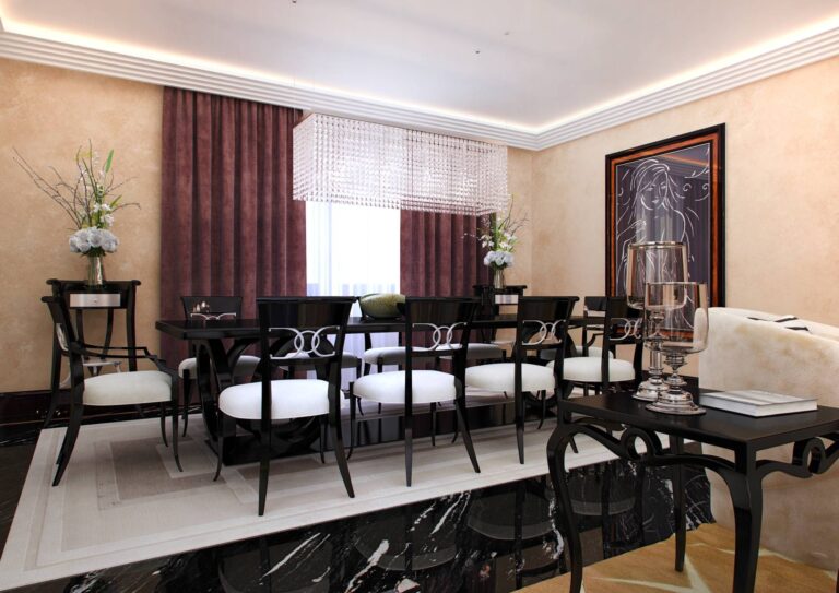 Фото просторной столовой