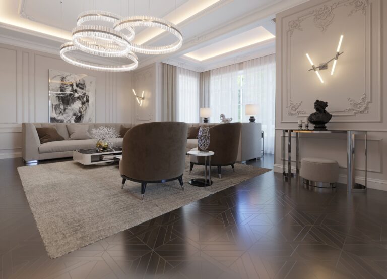 Отделка стен резными панелями