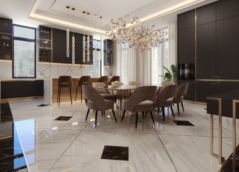 Организация освещения в дизайне кухни