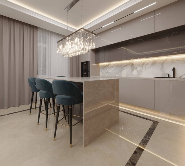 Дизайн острова в современной кухне