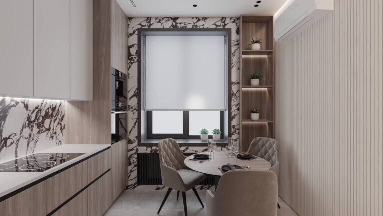 Дизайн-проект небольшой кухни